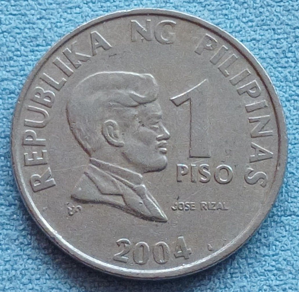 2004  Coin Philippines 1 piso.  Монета Филиппины 1 писо