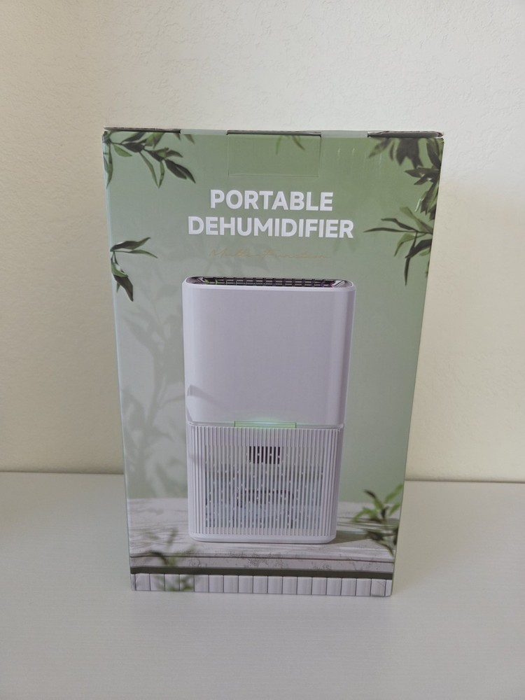 Portable Dehumidifier D3 White Digital Controls Night Mode Timing Powerful Mode