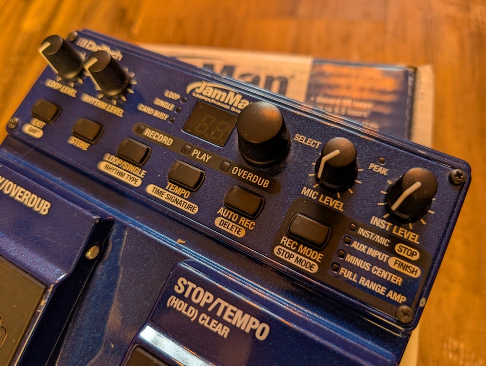 DigiTech JML JamMan Looper Guitar Effects Pedal With Original Box And PSU