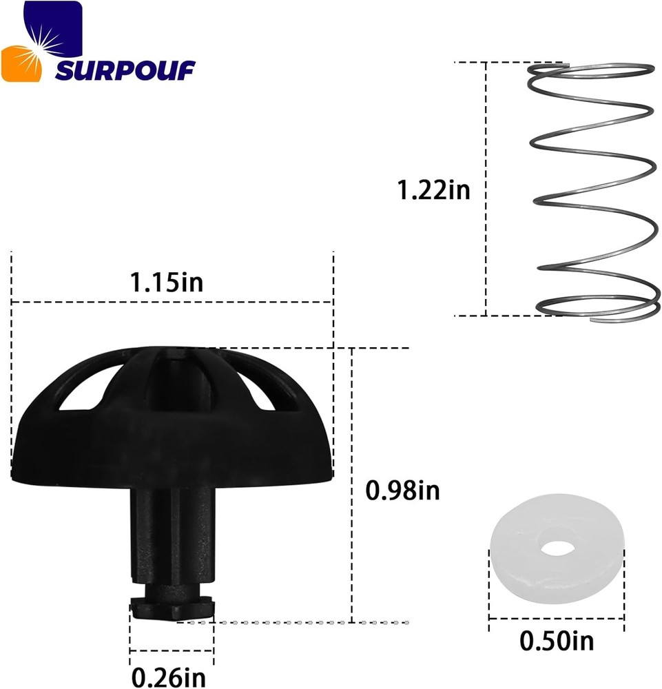 Coffee Replacement Brew Basket Spring Loaded Stopper Kits Fits For Mr....