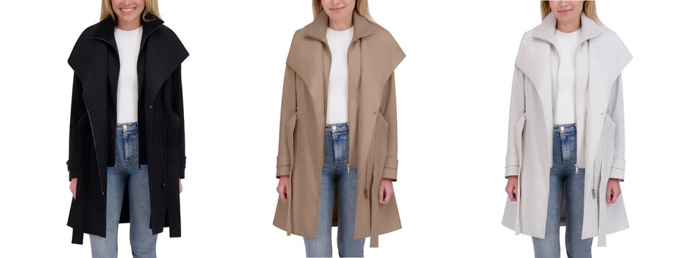 Halston Women's Belted Trench Coat