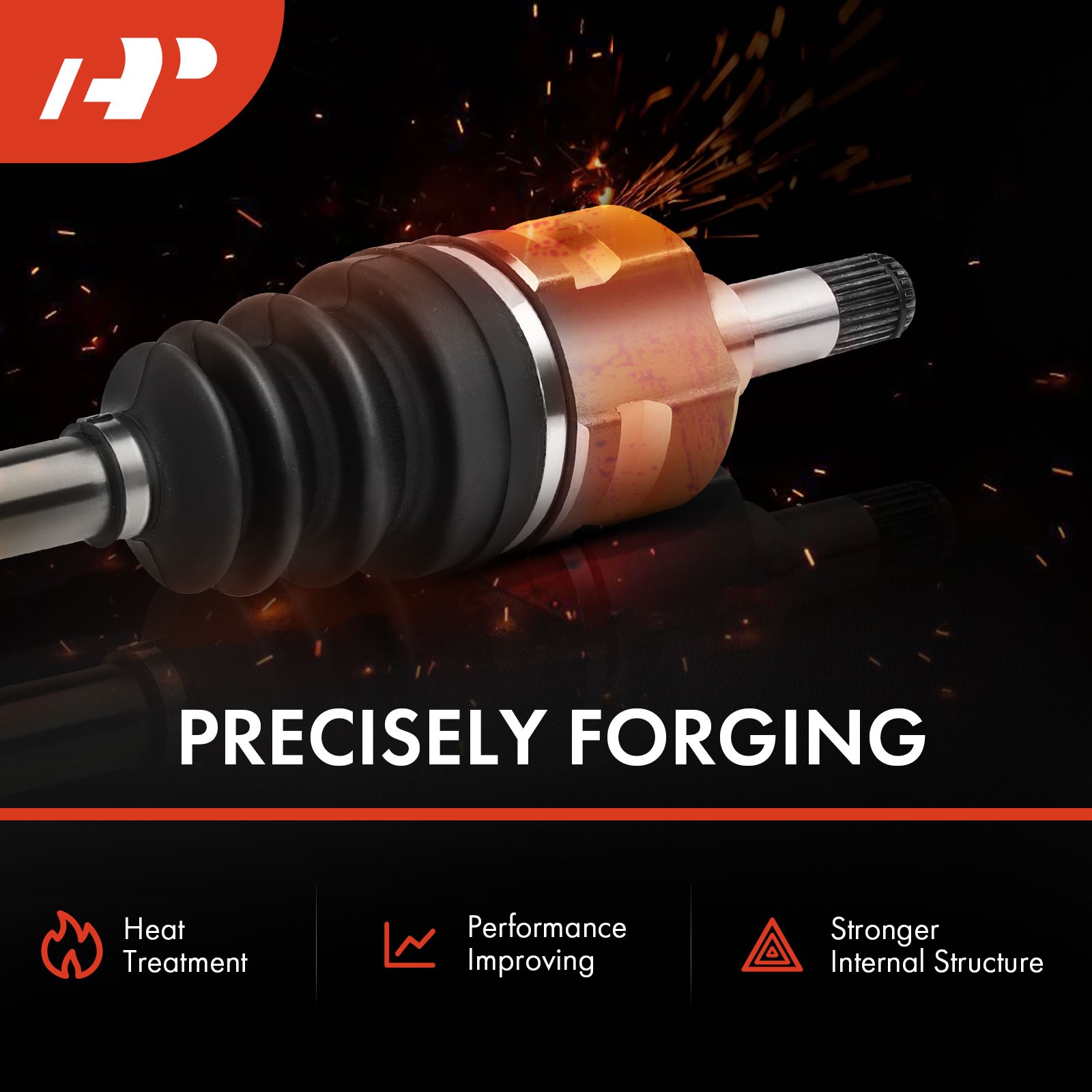 A-Premium Pair Front CV Axle Assembly for Honda Pilot 2016-2020 Acura MDX 14-15