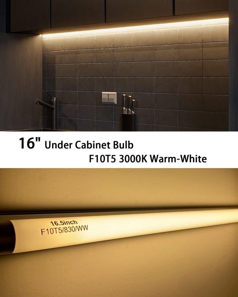 3 Pack 16" F10T5/830/L Fluorescent Light Bulb Replacement for 3