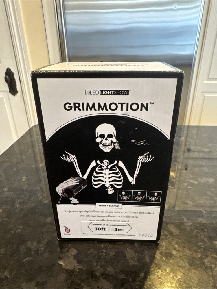 Halloween Skeleton GRIMMOTION LED LIGHT SHOW Projects Image Animated NIB