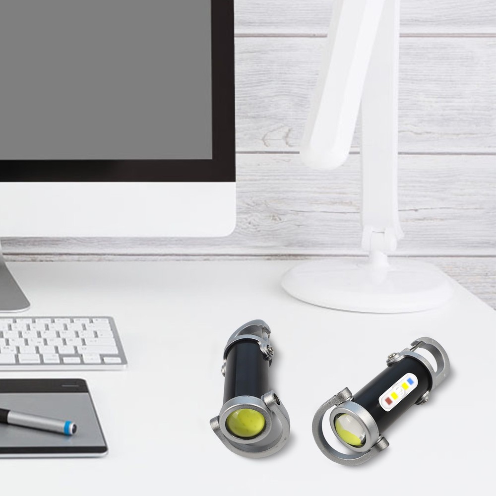 Portable Keychain Flashlight with Waterproof Features and USB Charging