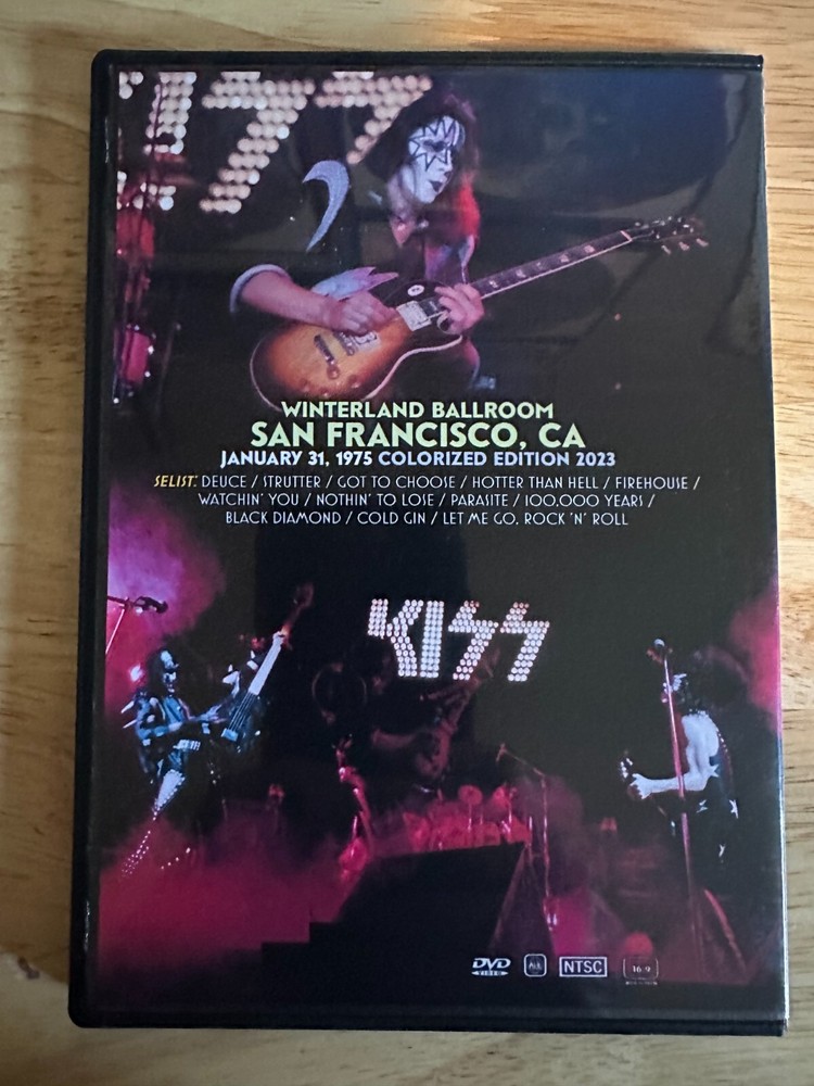 KISS - Hotter than Hell in Winterland 1975 Live DVD Colorized Edition