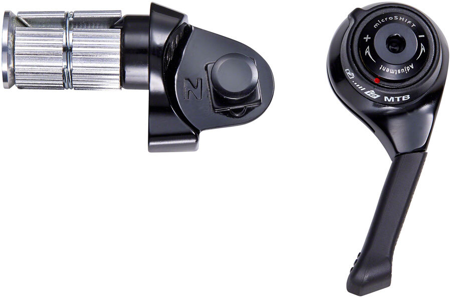 microSHIFT Right Bar End Shifter, 12-Speed Mountain, Compatible