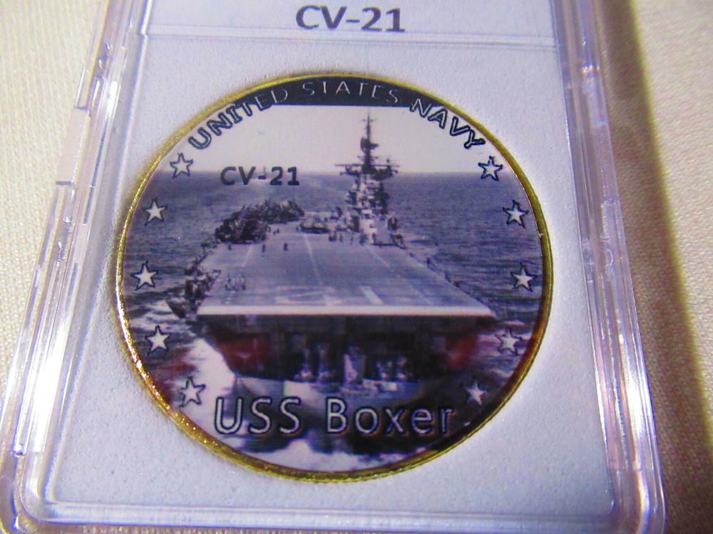 US NAVY - USS BOXER CV-21 Challenge Coin