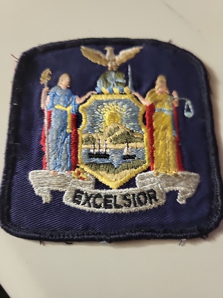 Vintage New York State Excelsior Sew On Patch