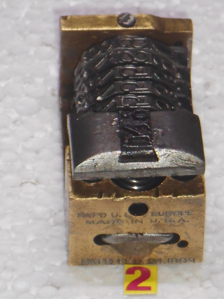 Roberts Reverse letterpress numbering machine | 2
