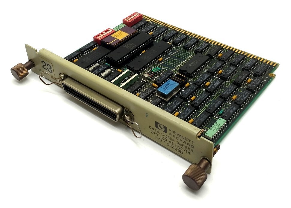 HP 98628A DIO Data Comm Interface, RS-232C/RS-449, for 200/300 Series Computers