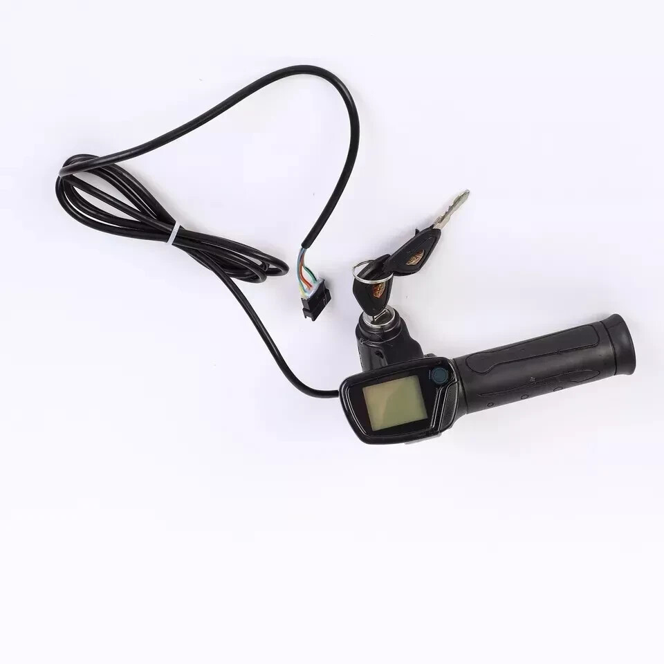 36V/48V electric scooter throttle handle with keylock power indicator light