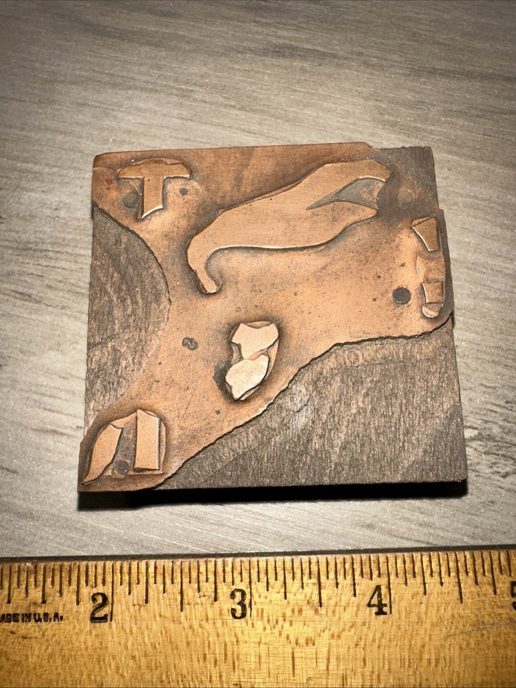 Print Block “ Abstract Art? Unknown Image ? “