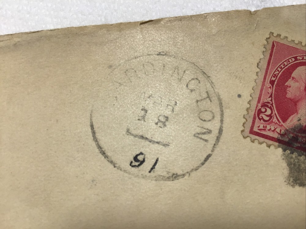 Cardington OH Stamped Envelope Mar 28 1891 2 Cent