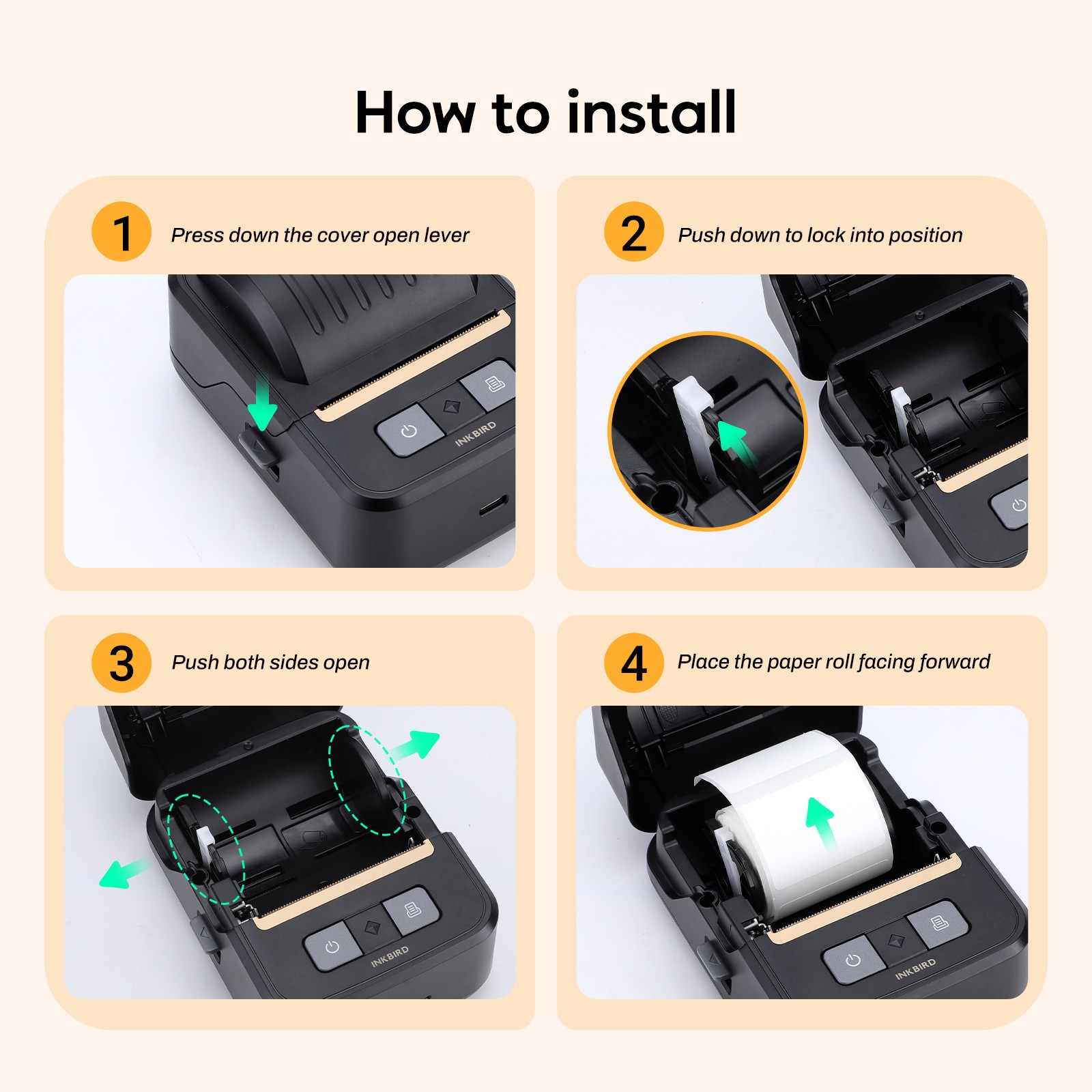 Wireless Label Maker Machine Thermal Label Printer Sticker Printer School Office