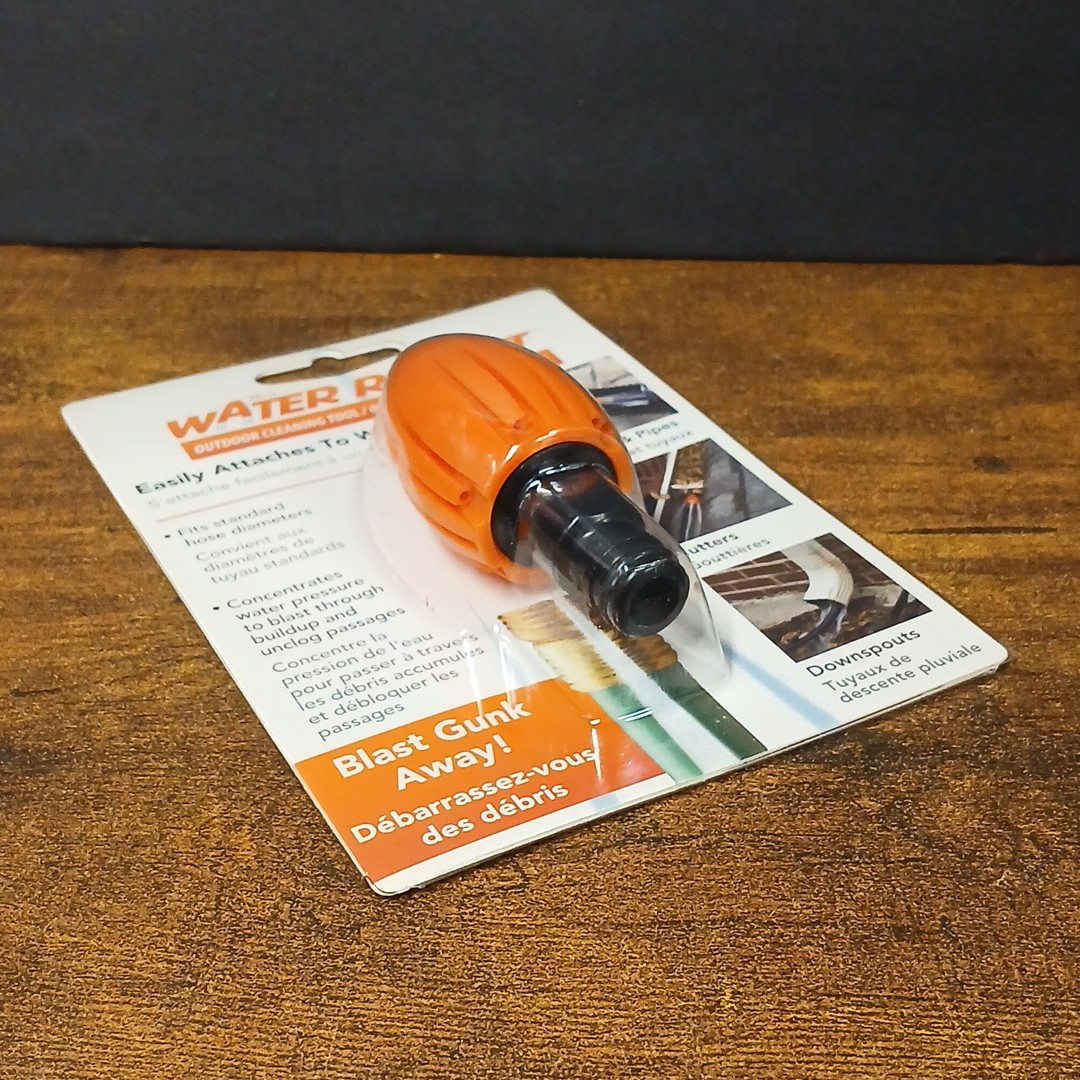 Water Rocket Gutter / Drain / Downspout Flushers, Hose Compatible