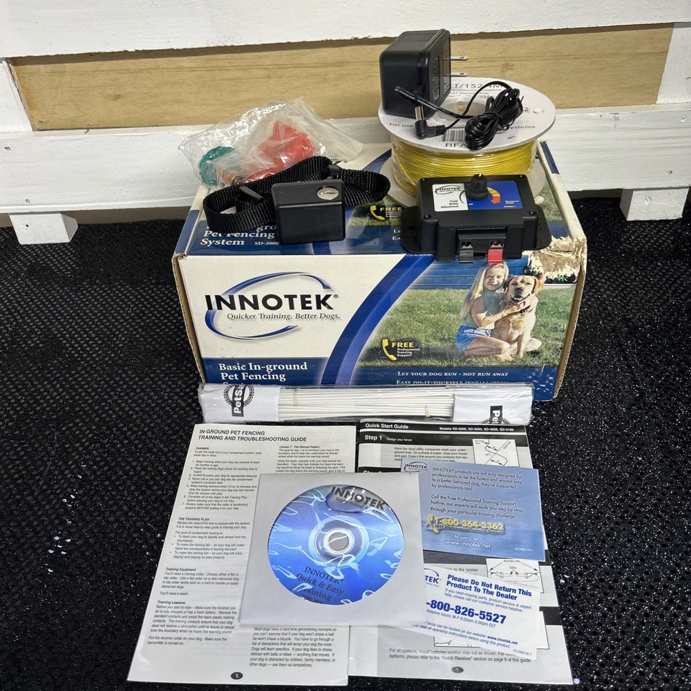Innotek SD-2000 Basic In Ground Pet Fencing System Rare New In Open Box