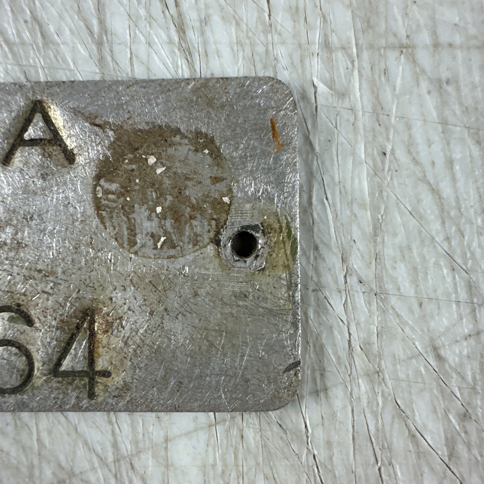 Vintage Nasa Equipment Identification Plate 1940s To 1950s