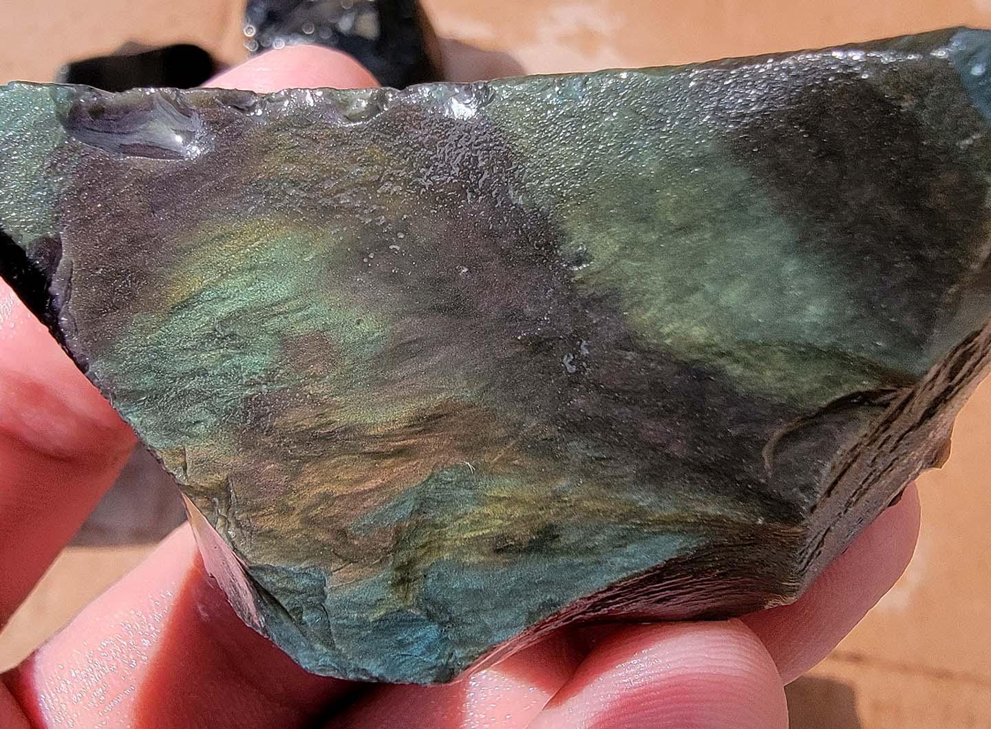 Random Pull RARE Mexican Velvet Obsidian Rough! Old Stock!