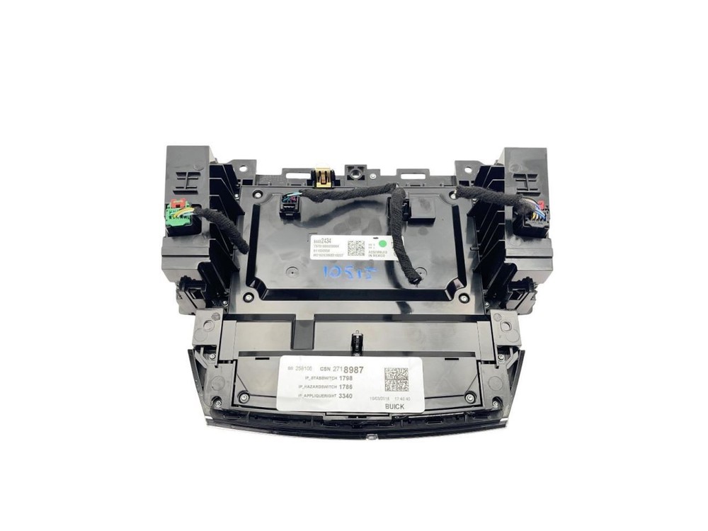 2018-2019 Buick Enclave Main Screen With Control Panel