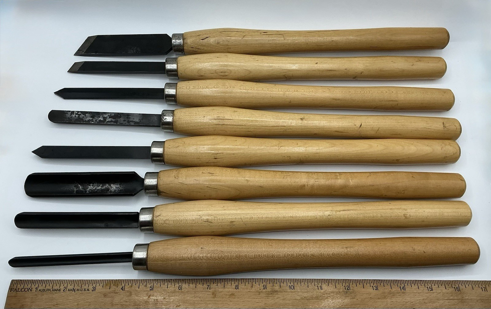 Vtg Craftsman USA High Speed Steel Lathe Chisels Set of 8 (9-28501 Thru 9-28508)
