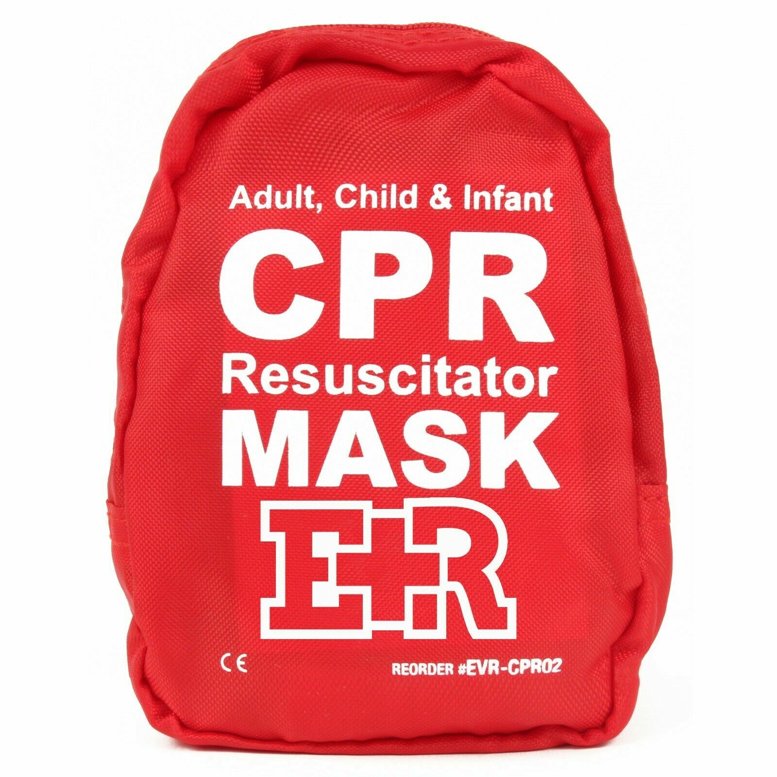 Ever Ready First Aid Adult and Infant CPR Mask Combo Kit with 2 Valves
