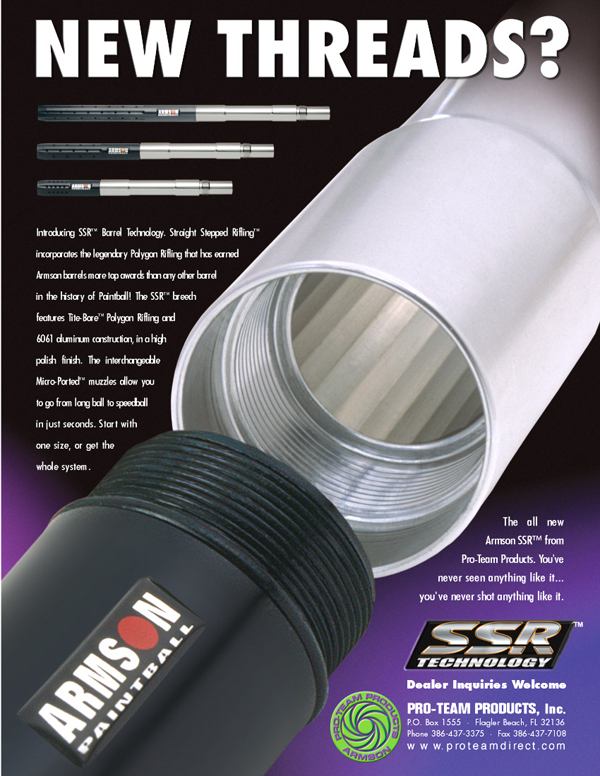 13" Armson SSR Rifled Paintball Barrel Muzzle Tip Only
