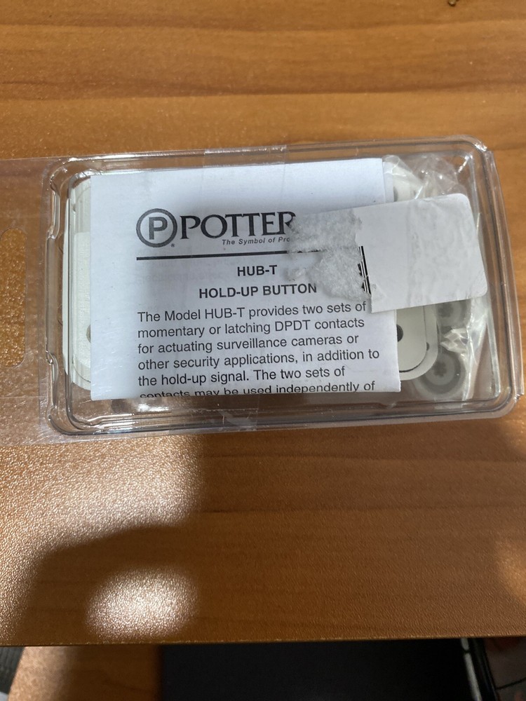 HUB-T Two Button Hold Up Switch Momentary Latching Operation Potter Electric