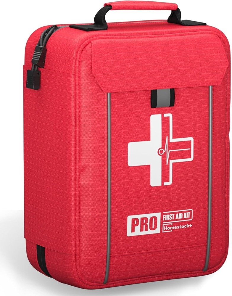 Comprehensive First Aid Kit with Labeled Compartments, Molle System
