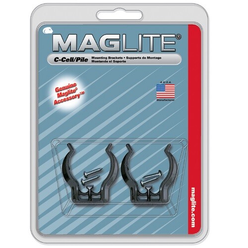 Maglite ASXCAT6 Universal Flashlight Mounting Brackets for C-Cell Flashlights