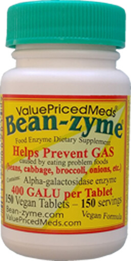 Beano -Bean-zyme 150 count is generic Beano Extra Strength for less $ than Beano