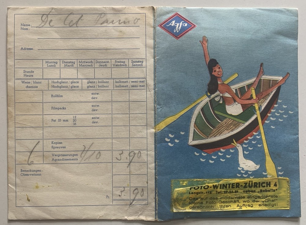 AGFA PHOTOGRAPHS ADVERTISING CASE