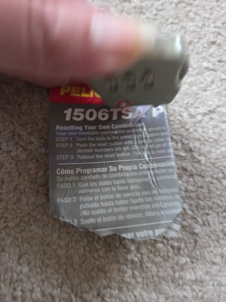 Pelican 1506 TSA Combination Lock