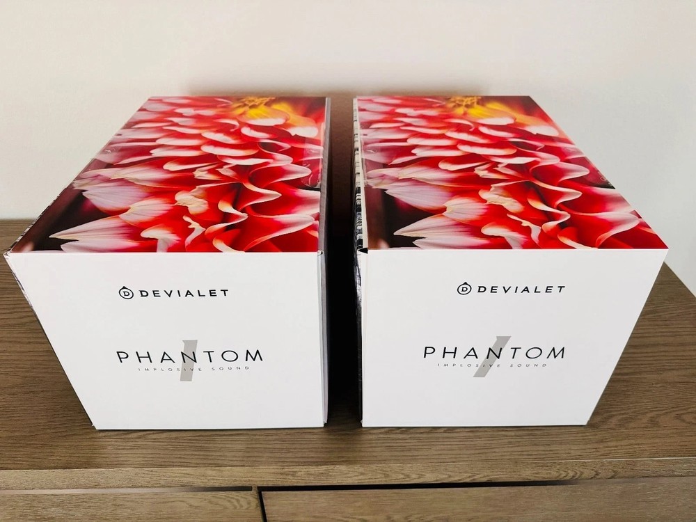 Devialet Phantom 1 108db Matte Black Pair, Original Packaging, 2 Remotes