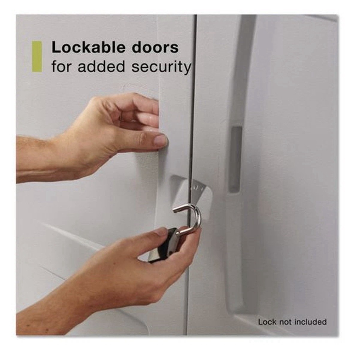 Rubbermaid 7083 36" x 18" x 72" Double-Door Storage Cabinet - Gray/Black New