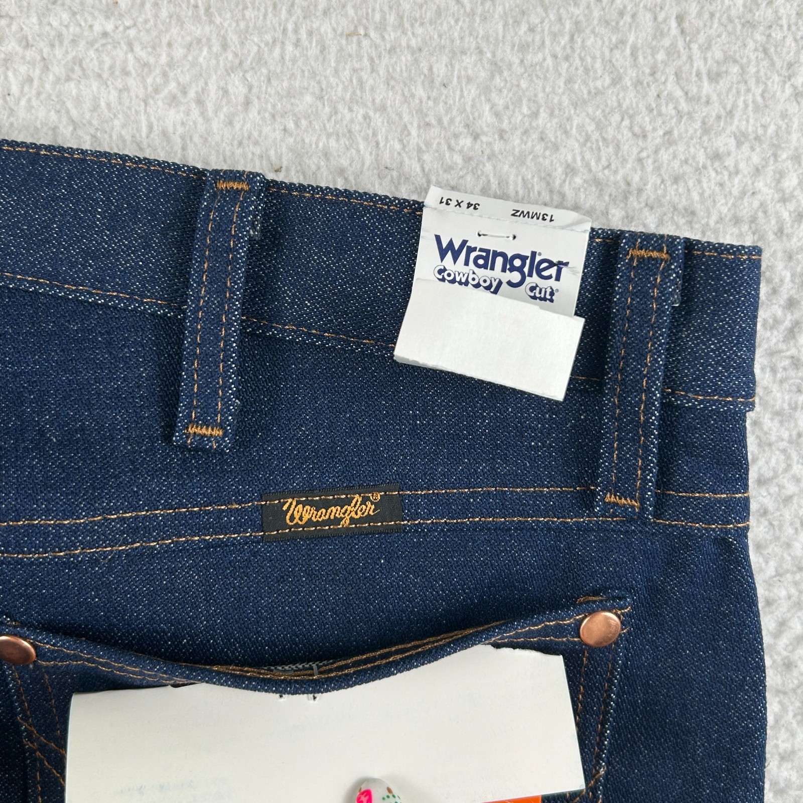 Wrangler Jeans Mens Cowboy Cut 13MWZ Pro Rodeo Rigid Indigo Denim Original Fit