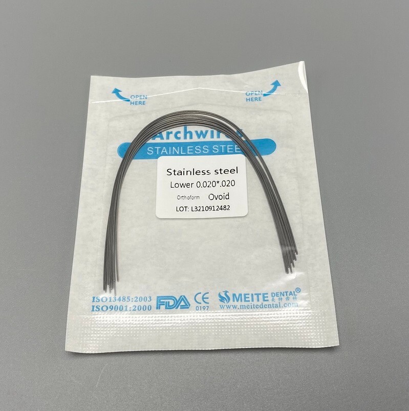 Dental Orthodontic Arch Wire NiTi Stainless Steel Ovoid/Natural Round Wires