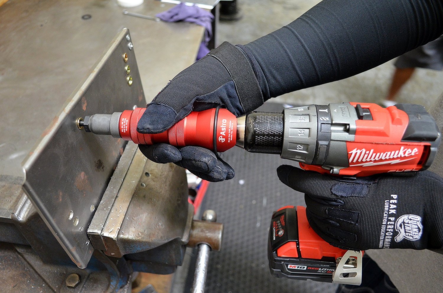 Astro Pneumatic ADN14 Rivet Nut Drill Adapter Kit