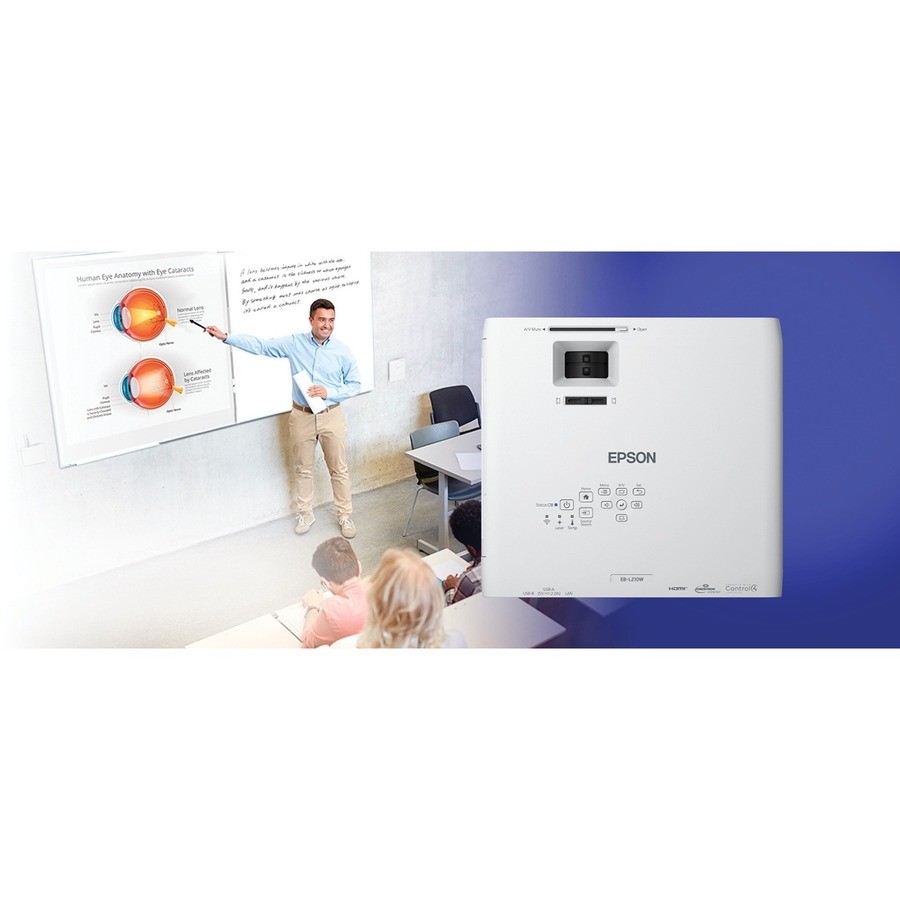 Epson PowerLite L210W 3LCD Projector - 16:9 - Ceiling Mountable