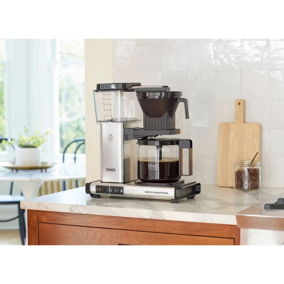 Moccamaster 10c KBGV Drip Coffee Maker Polished Silver