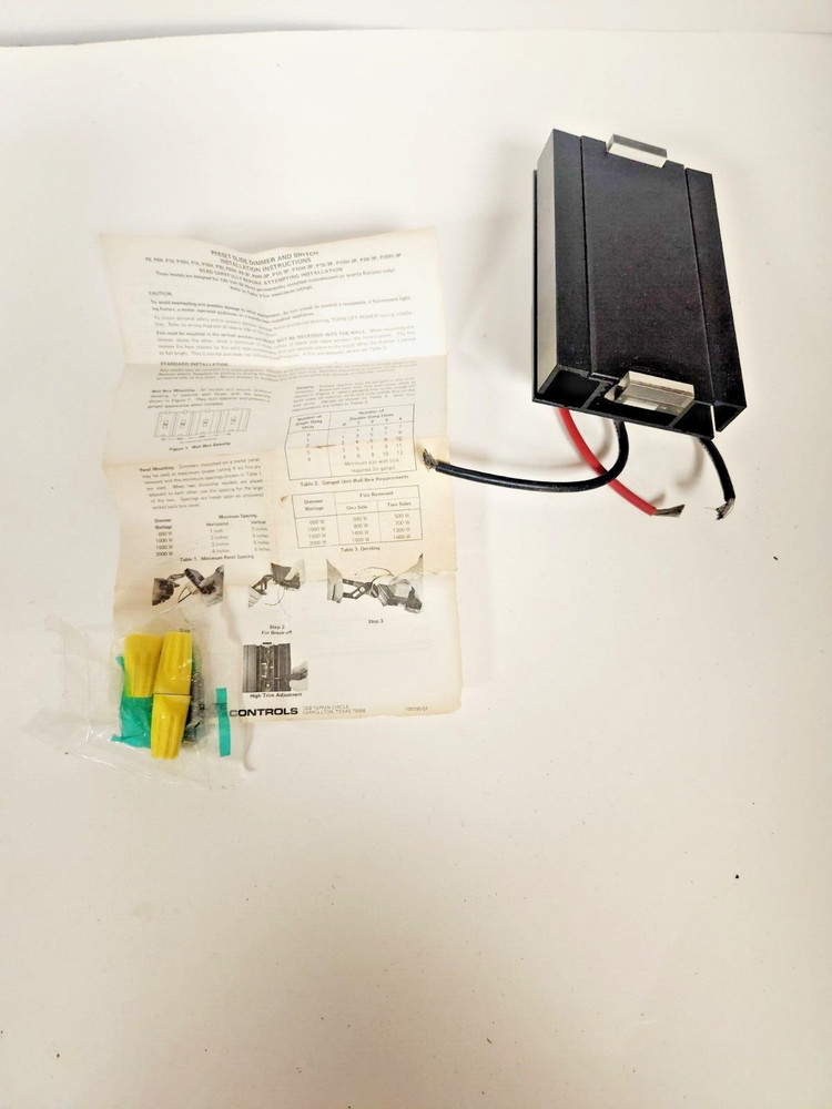 PS3 RESCOLITE 3-WAY SLIDE SWITCH 120VAC BLACK DECORA STYLE