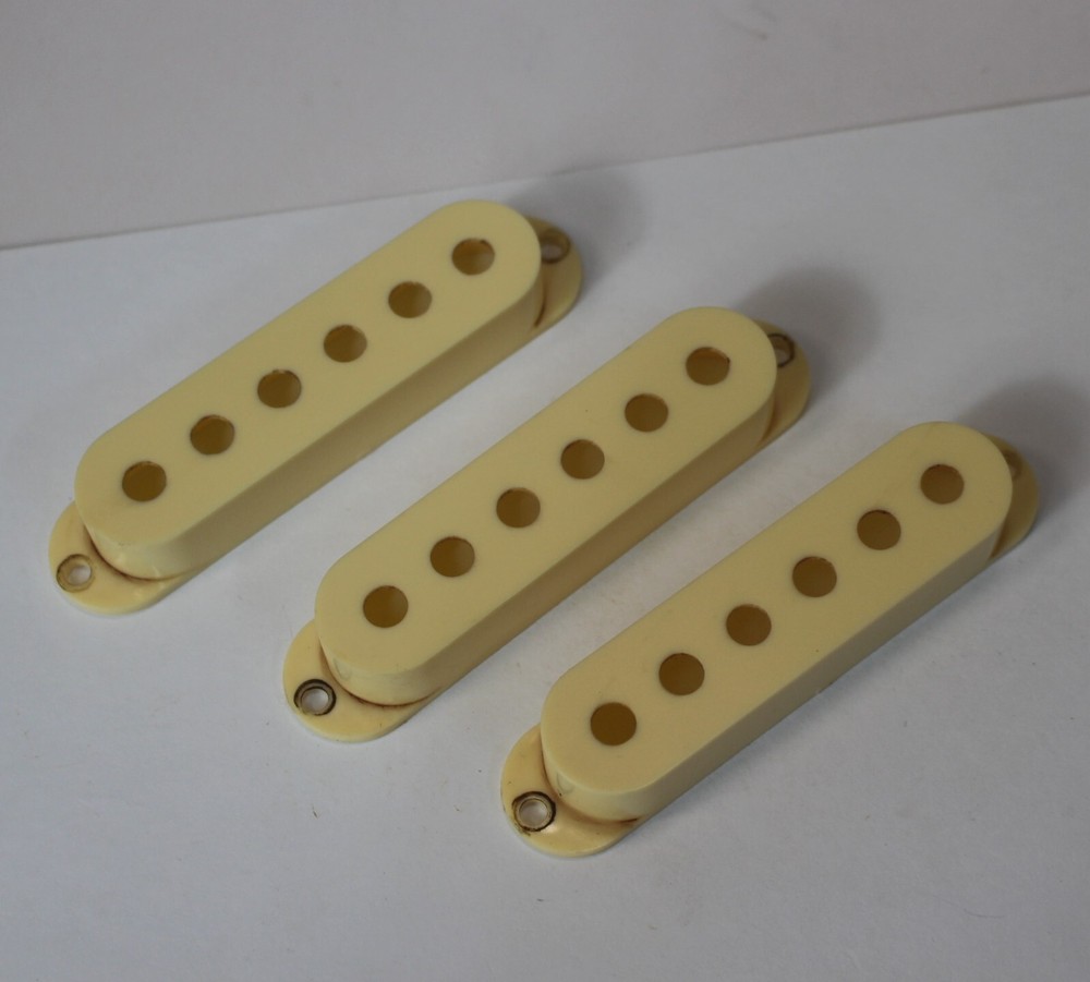 Aged Pickup Covers Set For Strat- Cream Ivory