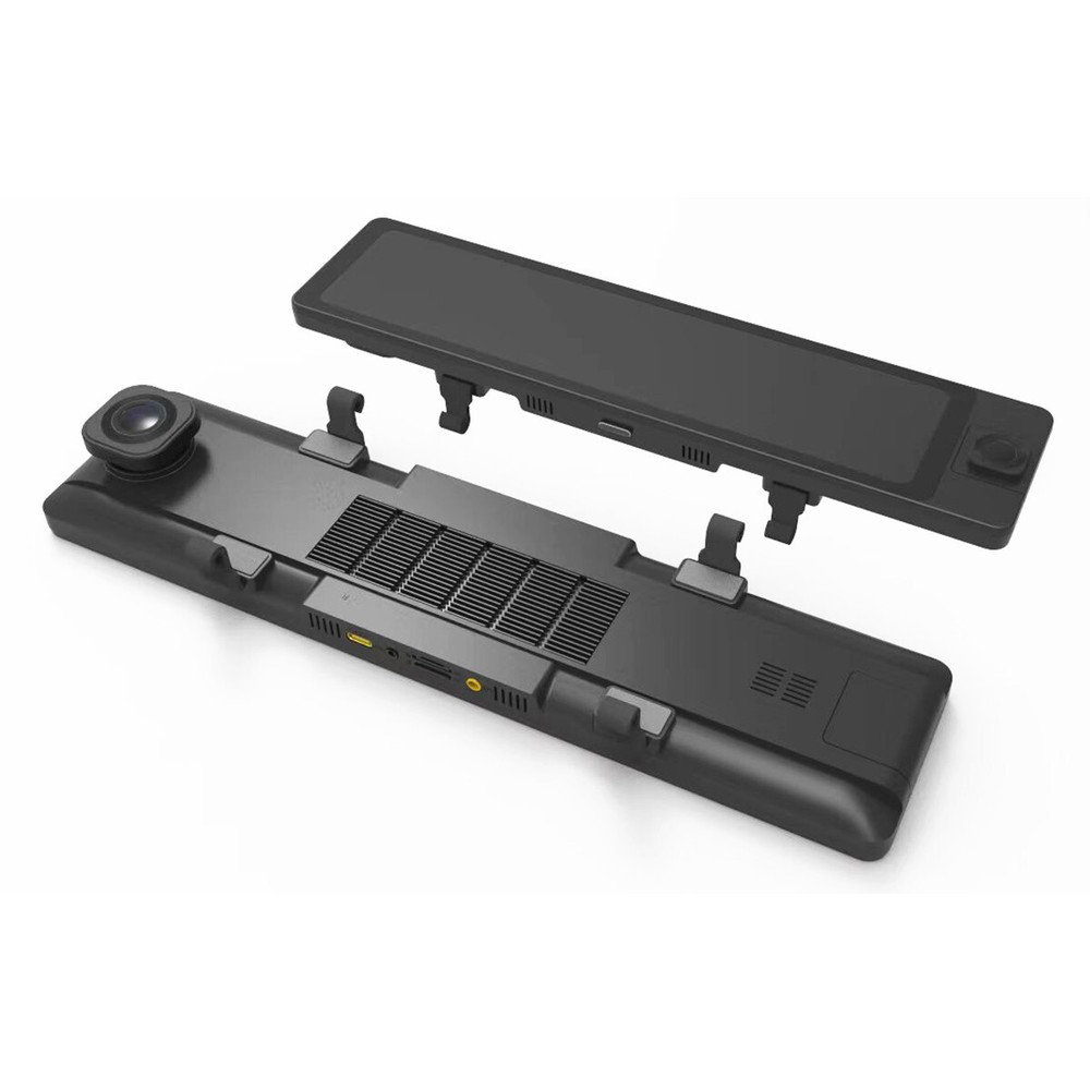 Dash Cam Car DVR Recorder Touch Screen 3 Lens Front/Rear/Inside Camera G-Sensor