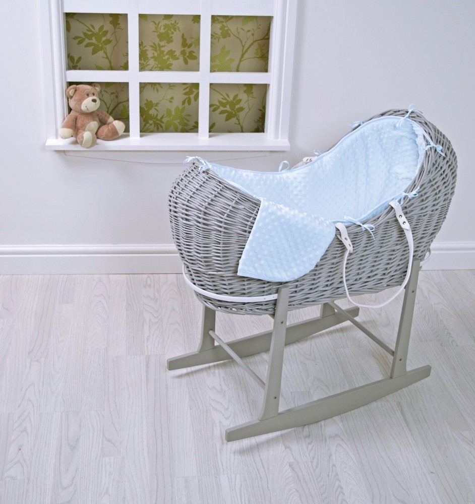 REPLACEMENT COVERS/DRESSING/BEDDING SET FOR POD MOSES BASKET PINK/BLUE/WHITE/GRE