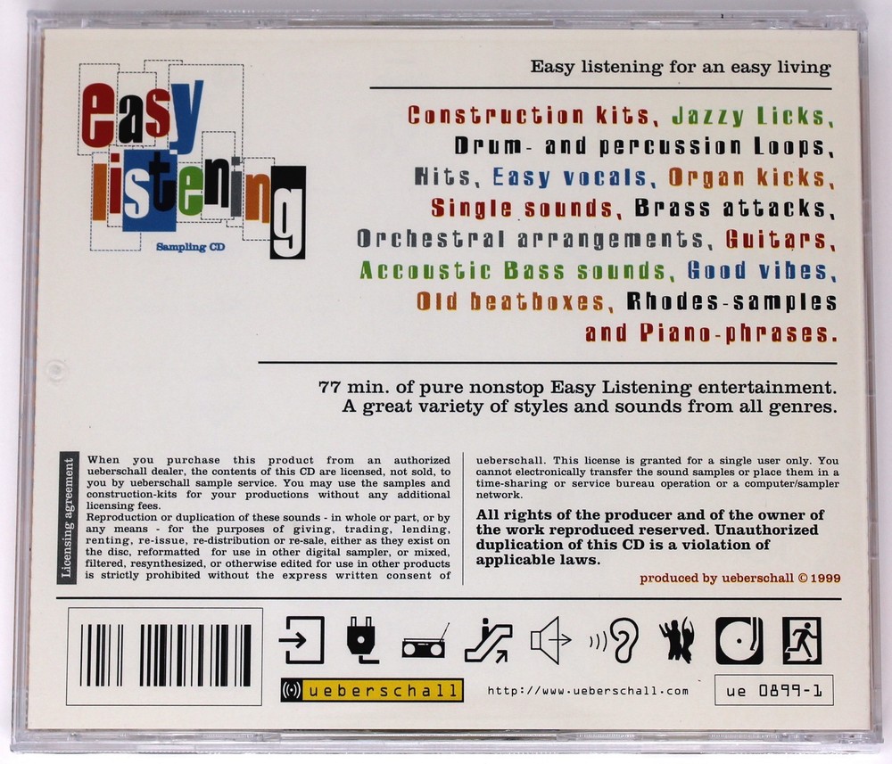 Ueberschall Easy Listening Sample Library/Sound Library/Sampling CD