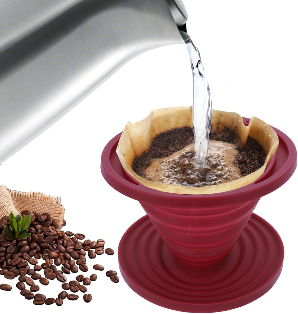Pour over Coffee Maker Portable Coffee Maker Foldable Reusable Pour over Coffees