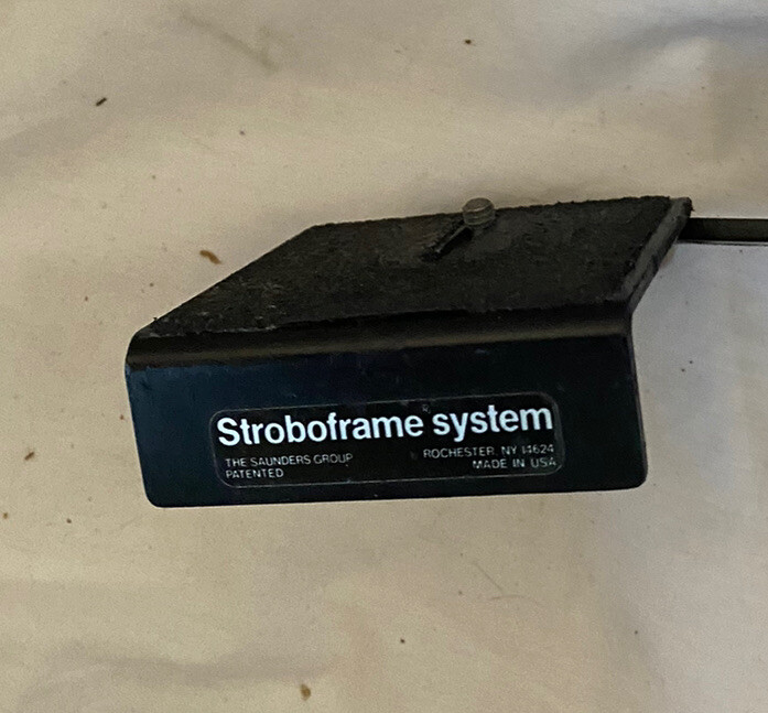 Stroboframe Camera Flash Bracket Mount with Flash Shoe And Wood Grip On Handle