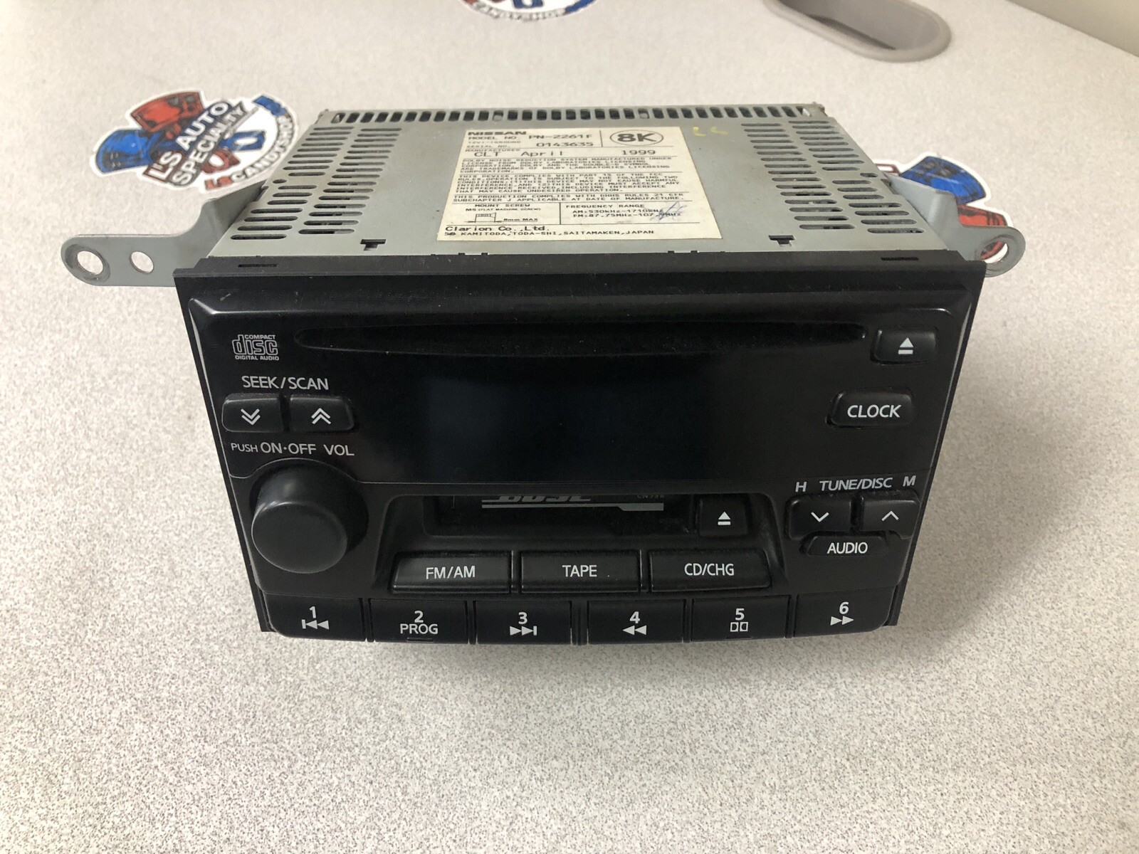 2000-2004 Nissan Pathfinder INFINITI G20 Audio Equipment Radio Receiver OEM ST47