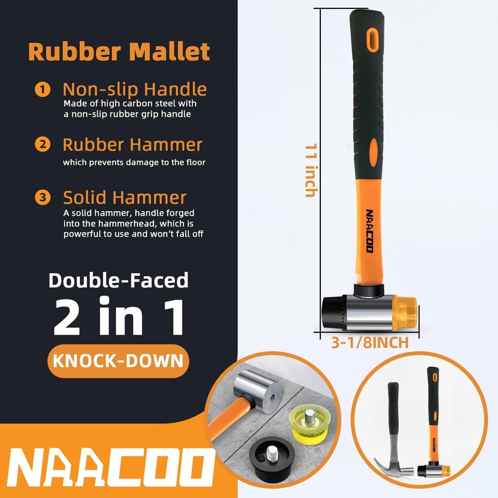 Laminate Flooring Tools,Vinyl Flooring Tools, Heavy Tapping Block, Heavy Pull...