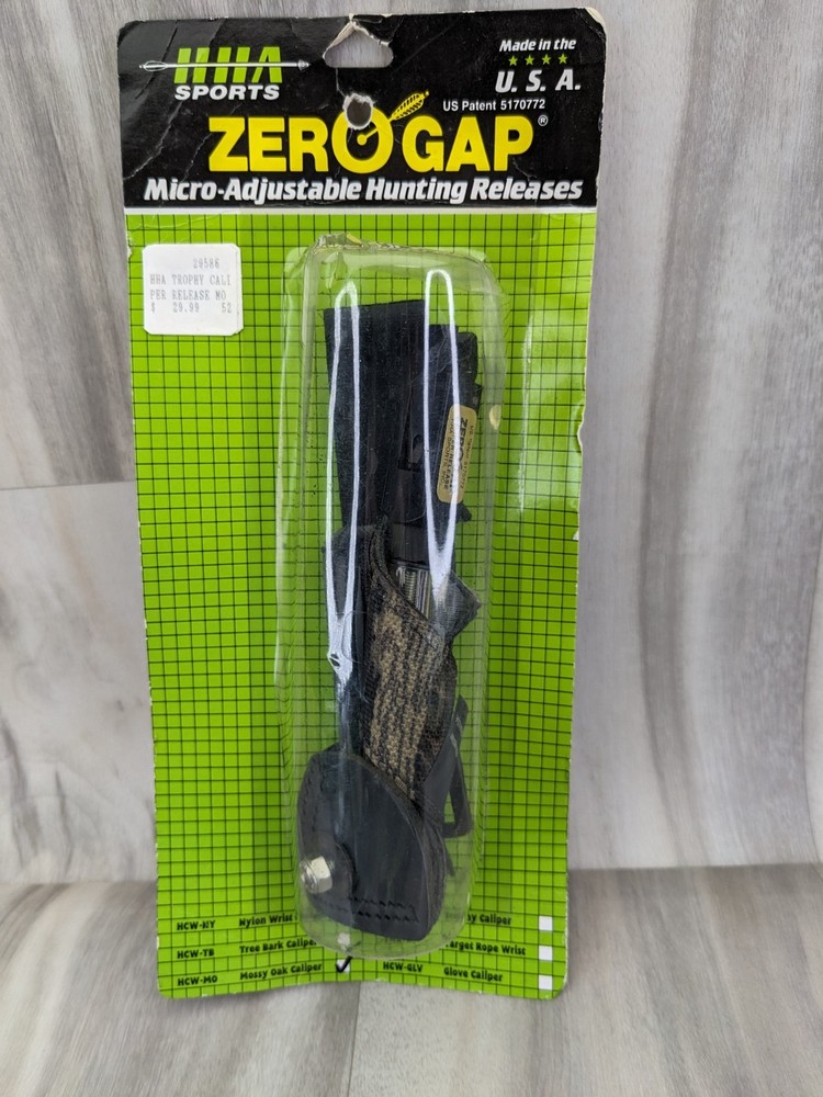 Made In USA -NOS - Zero Gap Micro Adjustable Bow Hunting Caliper Release HCW-MO